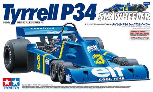 1:12 Tamiya 12036 Tyrrell P34 Six Wheeler - w/Photo-etch Plastic Modelbouwpakket