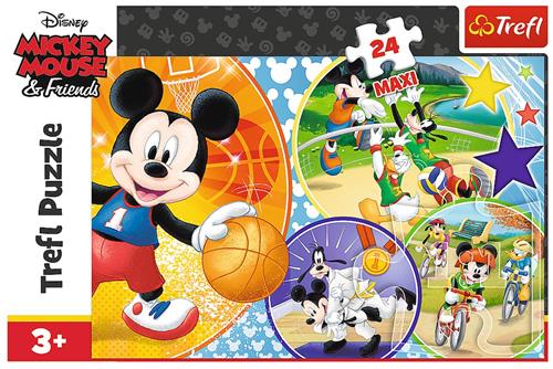 Mickey Mouse Puzzel - Time for playing sports!