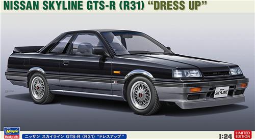 1:24 Hasegawa 20657 Nissan Skyline GTS-R (R31) Dress up Plastic Modelbouwpakket