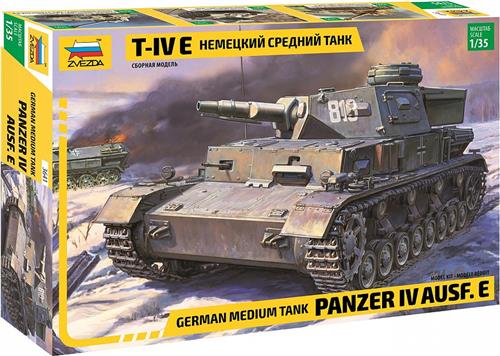 1:35 Zvezda 3641 Pz.Kpfw. IV Ausf. E - German Medium Tank Plastic Modelbouwpakket