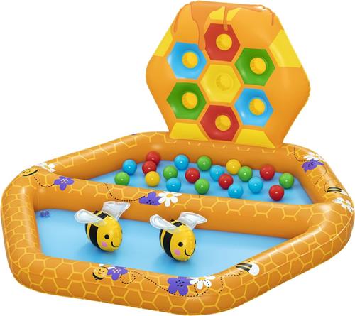 Bestway opblaasbaar waterpark/ballenbak Lil' Beehave - L127 x B119 x H61 cm