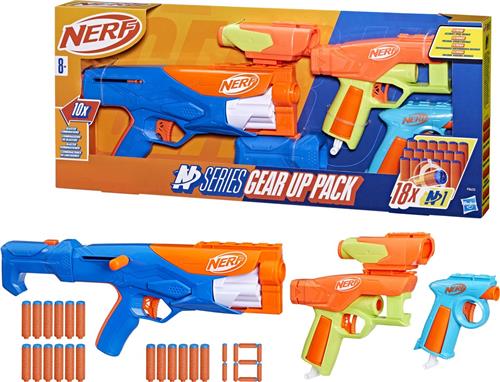 NERF N Series Gear Up Pack - set van 3 speelgoedblasters