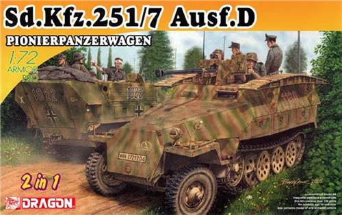 1:72 Dragon 7605 Sd.Kfz.251/7 Ausf.D Pionierpanzerwagen Plastic Modelbouwpakket