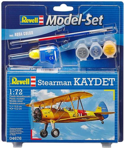 1:72 Revell 64676 Stearman Kaydet Plane - Model Set Plastic Modelbouwpakket