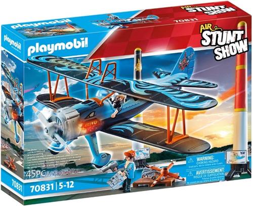 PLAYMOBIL Stunt Show Lucht Stuntshow dubbeldekker Phoenix - 70831