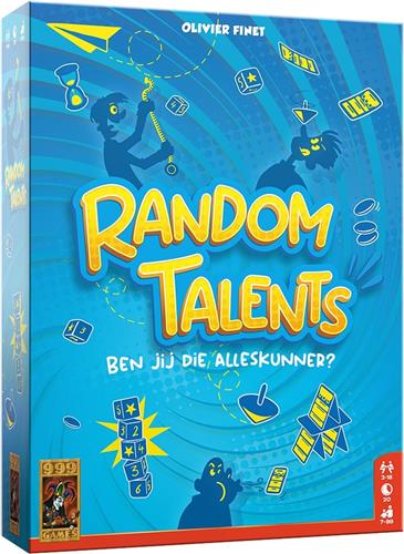 999 Games - Random Talents - Partyspel - Hilarische opdrachten - Gezelschapsspel - Actiespel - Nederlandstalig - 2 tot 18 spelers - Kerstcadeau