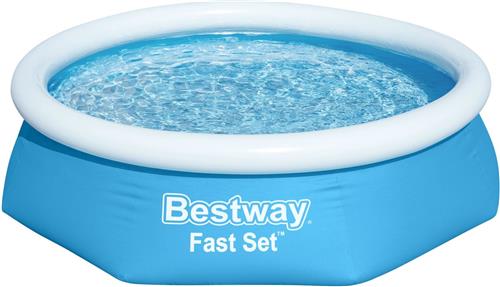 Bestway - Fast Set - Opblaasbaar zwembad inclusief filterpomp - 244x61 cm - Rond