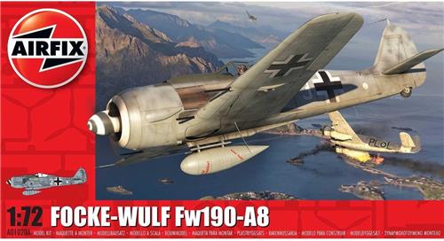 1:72 Airfix 01020A Focke Wulf Fw190-A8 Plastic Modelbouwpakket