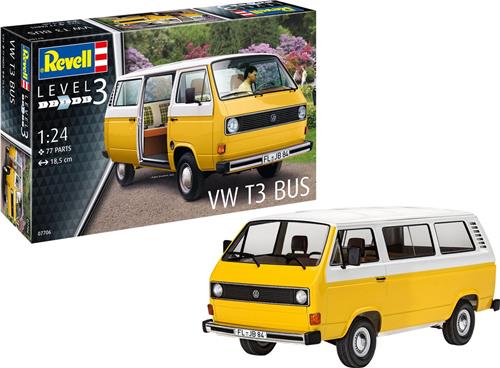 1:25 Revell 07706 Volkswagen VW T3 Bus Plastic Modelbouwpakket