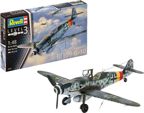 1:48 Revell 03958 Messerschmitt Bf109 G-10 Plastic Modelbouwpakket