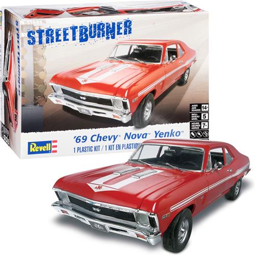 1:25 Revell 14423 1969 Chevy Nova Yenko Car Plastic Modelbouwpakket