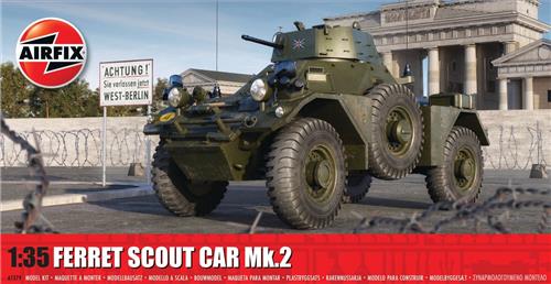 1:35 Airfix 1379 Ferret Scout Car Mk.2 Plastic Modelbouwpakket