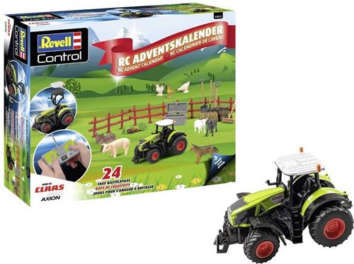 1:60 Revell 01053 RC Claas Axion 960 Tractor - Adventskalender RC Plastic Modelbouwpakket