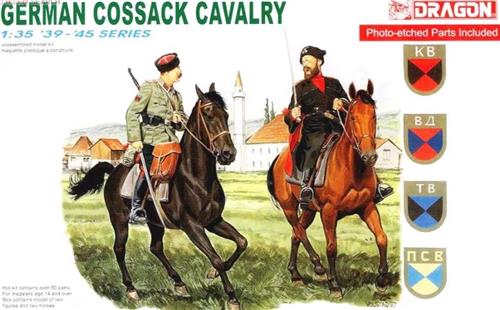 1:35 Dragon 6065 German Cossack Cavalry with PE Parts Plastic Modelbouwpakket