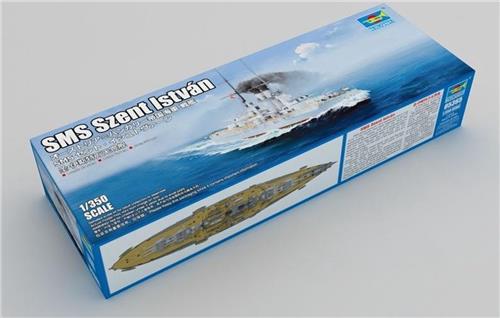 1:350 Trumpeter 05365 SMS Szent István Ship Plastic Modelbouwpakket