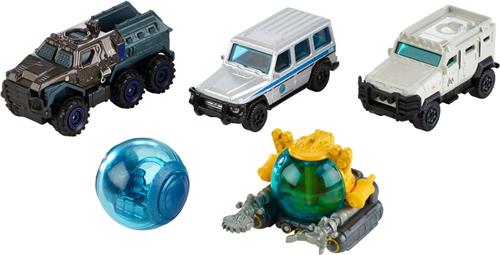 Matchbox Jurassic World Movie Set Met 5 Auto's