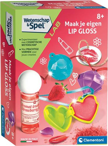 Clementoni Wetenschap & Spel - Lip Gloss - Experimenteerdoos - Lipgloss voor Kinderen - 8+ Jaar