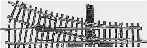 H0 Märklin K-rails (zonder ballastbed) 2266 Wissel, Rechts 168.9 mm 2 stuk(s)