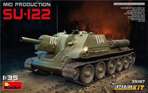 MiniArt SU-122 Mid Production (Interior Kit) + Ammo by Mig lijm