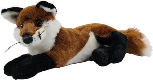 PIA Soft Toys - Pluche Knuffeldier - Liggende Vos - 32 cm