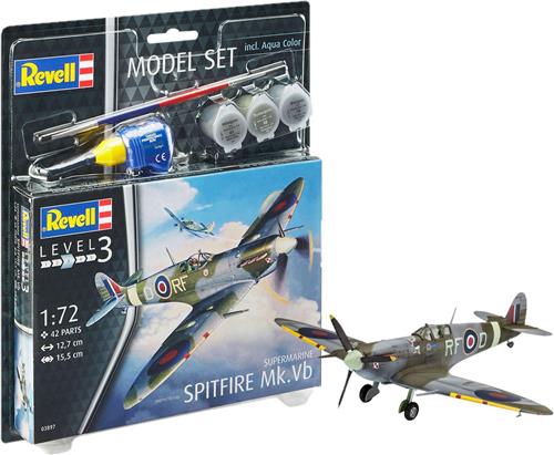 1:72 Revell 63897 Supermarine Spitfire Mk Vb Model.tfire Mk.Vb - Model Set Plastic Modelbouwpakket