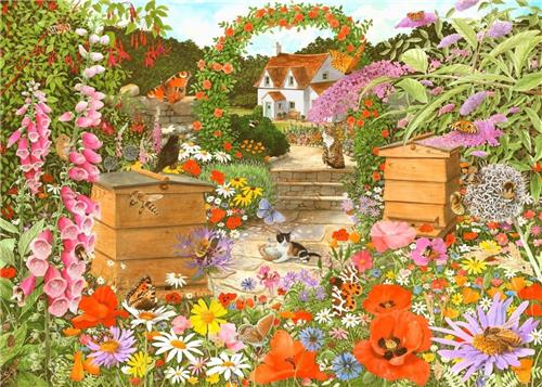 House of Puzzles Bee Happy - 1000 Piece Jigsaw Puzzle