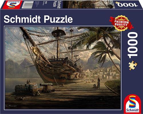 Schmidt Puzzel - Schip voor anker - 1000 Stukjes