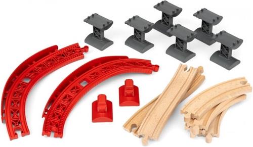 BRIO Oplopende gebogen Rails Pack - 33995