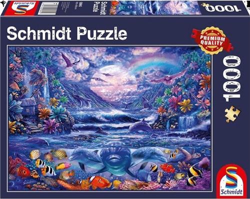 Maanlicht Oase, 1000 stukjes Puzzel