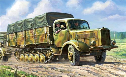 1:35 Zvezda 3603 Maultier L-4500R German Halftrack Plastic Modelbouwpakket