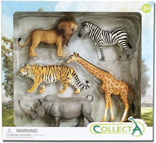 Collecta Speelset Wilde Dieren Deluxe Window Box 5-delig