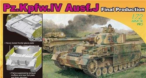 1:72 Dragon 7629 PZ.KPFW.IV Ausf J Final Production Plastic Modelbouwpakket