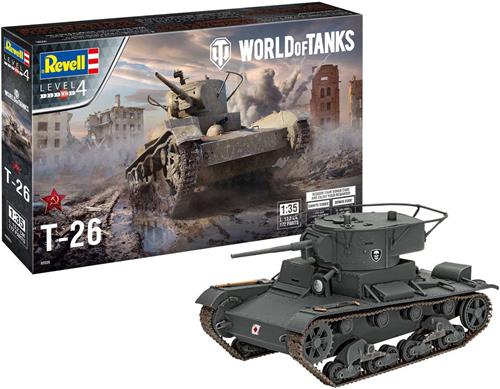 1:35 Revell 03505 T-26 - World of Tanks Plastic Modelbouwpakket