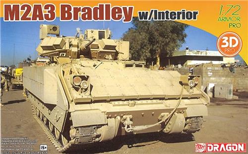 1:72 Dragon 7610 M2A3 Bradley w/Interior and 3D Printed Parts Plastic Modelbouwpakket