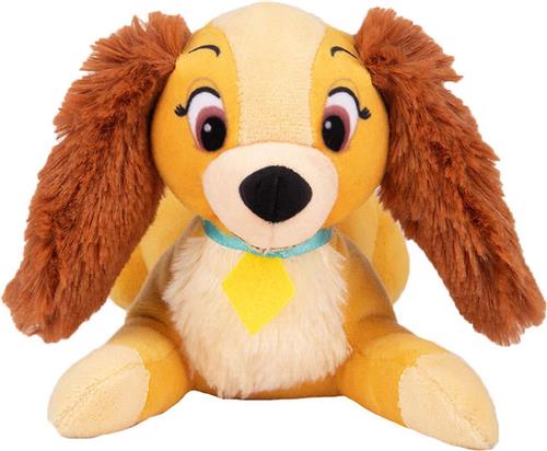 Lady en de Vagebond Liggend Disney Pluche Knuffel met Geluid 28 cm {Disney Sound Plush Toy | Speelgoed knuffeldier knuffels voor kinderen jongens meisjes | Lady en de Vagebond, 101 Dalmatiërs, Pluto, Simba Lion King, Dumbo Olifant}