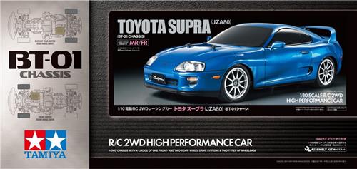 1:10 Tamiya 58733 RC Toyota Supra (JZA80) BT-01 - met Certificaat RC Plastic Modelbouwpakket