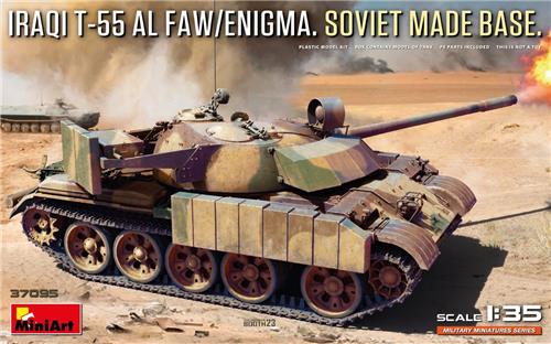 1:35 MiniArt 37095 Iraqi T-55 Al Faw/Enigma - Soviet Made Base Plastic Modelbouwpakket