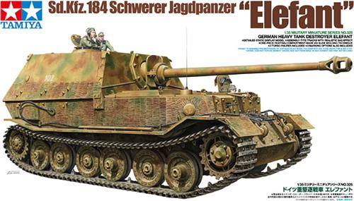 Tamiya German Heavy Tank Destroyer Elefant  + Ammo by Mig lijm