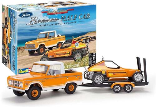 1:25 Revell 17228 Ford Bronco Half Cab -Sandman II Car Plastic Modelbouwpakket