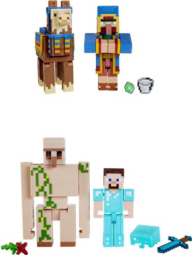 Minecraft Create-A-Block Box Assortiment - Figuren Van 8 cm - Vanaf 6 Jaar - Minecraft - GTT53 - Willekeurig Model