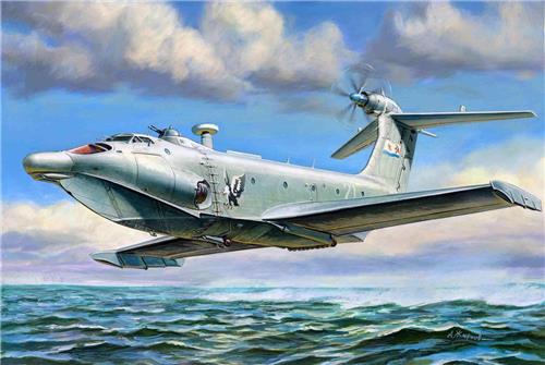 1:144 Zvezda 7016 Ekranoplan A-90 Orlyonok - Troop Carrier Ekranoplan - Propeller Vliegtuig Plastic Modelbouwpakket