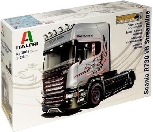 Italeri 3906 Scania R730 V8 Streamline Silver Griffin 1:24