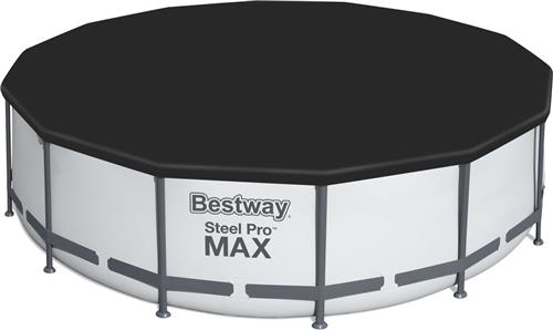 Bestway - Steel Pro MAX - Opzetzwembad inclusief filterpomp en accessoires - 396x122 cm - Rond