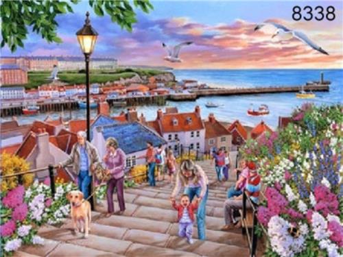 House of Puzzles 199 Steps Whitby - 1000 Piece Jigsaw Puzzle