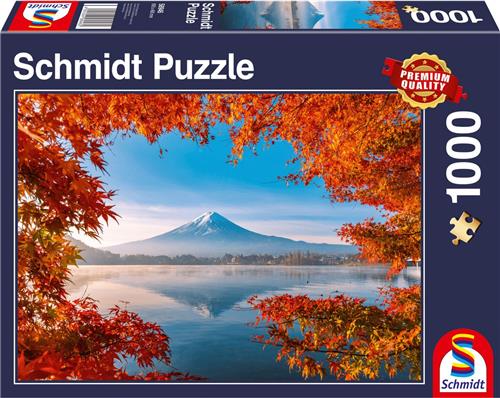 Schmidt Legpuzzel Herfst Bij Mount Fuji Karton 1000 Stukjes