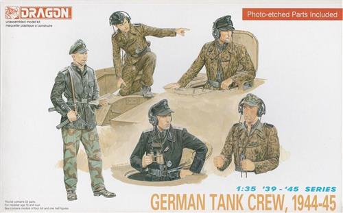 1:35 Dragon 6014 Duitse Tankbemanning 1944-45 - Figuren Plastic Modelbouwpakket