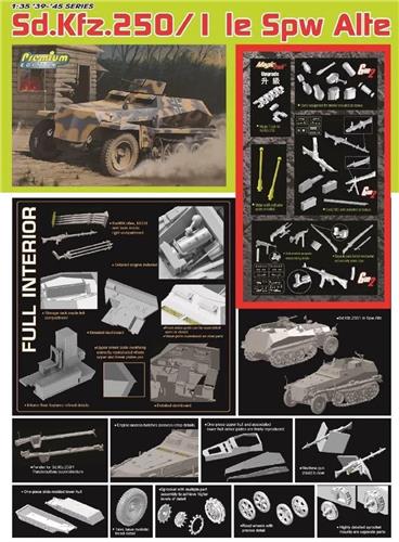 1:35 Dragon 6557 Sd.Kfz. 250/1 - le Spw Alte - Militair Voertuig Plastic Modelbouwpakket