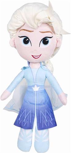 Elsa Disney Frozen Pluche Knuffel XL 60 cm {Disney Frozen 2 Plush Toy | Speelgoed pop Knuffelpop Knuffeldier voor Kinderen Jongens Meisjes | Anna, Elsa, Sven, Olaf Sneeuwpop}