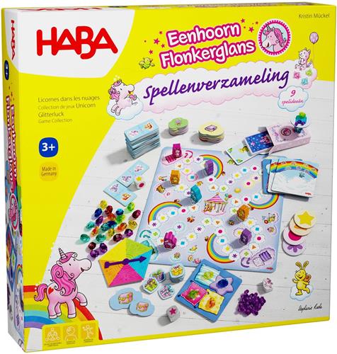 Haba - Eenhoorn Flonkerglans Spellenverzameling - 3 jaar +