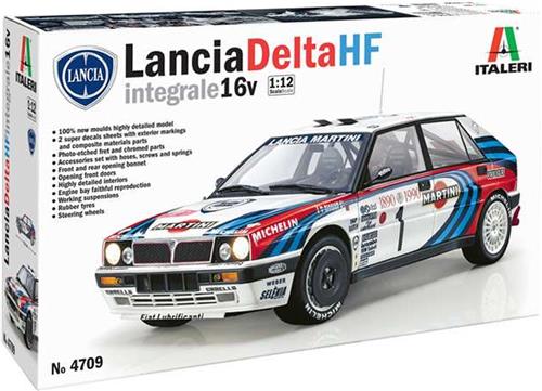 1:12 Italeri 4709 Lancia Delta HF integrale 16v Car Plastic Modelbouwpakket